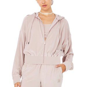 Alo velour pink/steel blue jackets and sports bra